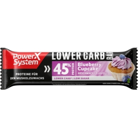 Power System Proteinriegel 45%, Lower Carb Bar, Blueberry Cupcake Geschmack Power System Proteinriegel 45%, Lower Carb Bar, Blueberry Cupcake Geschmack