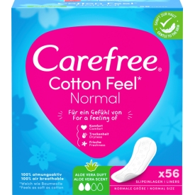 Carefree Slipeinlagen Cotton Feel Normal Aloe Carefree Slipeinlagen Cotton Feel Normal Aloe