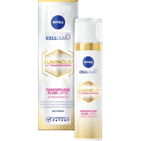 Nivea Tagescreme Fluid Cellular Luminous Anti-Pigmentflecken LSF 50 Nivea Tagescreme Fluid Cellular Luminous Anti-Pigmentflecken LSF 50