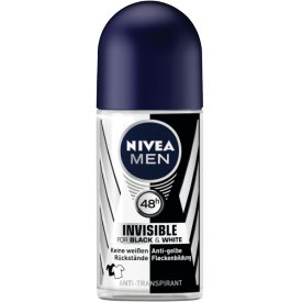 Nivea Men Deo Roll-On Invisible Power Black and White Nivea Men Deo Roll-On Invisible Power Black and White