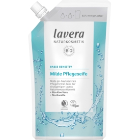 Lavera Nachfüllbeutel basis sensitiv milde Pflegeseife ph-neutrale mit Bio-Aloe Vera & Bio-Kamille