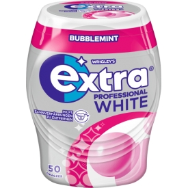Wrigleys EXTRA Kaugummi Professional White, Bubblemint, zuckerfrei Wrigleys EXTRA Kaugummi Professional White, Bubblemint, zuckerfrei