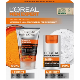 LOreal Paris men expert Geschenkset Hydra Energy Pflege + Reinigung 2tlg LOreal Paris men expert Geschenkset Hydra Energy Pflege + Reinigung 2tlg