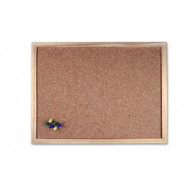  RHEITA Kork-Pinnwand mit Holzrahmen 40x60cm natur