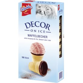 De Beukelaer Waffel-Becher mit kakaohaltiger Fettglasur De Beukelaer Waffel-Becher mit kakaohaltiger Fettglasur