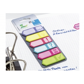  Haftnotizen Info Pagemarker 15x55mm farbig 6x25 Blatt