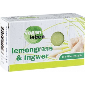 Vegan leben Bio Pflanzenseife lemongrass & ingwer