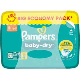Pampers Windeln Baby-Dry, Gr. 3 Midi, 6-10 kg, Doppelpack Pampers Windeln Baby-Dry, Gr. 3 Midi, 6-10 kg, Doppelpack