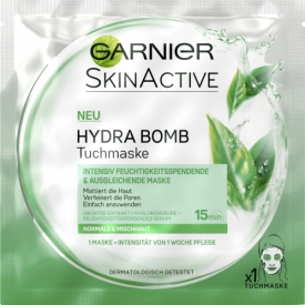Garnier Hydra Bomb Tuchmaske Grüntee Garnier Hydra Bomb Tuchmaske Grüntee