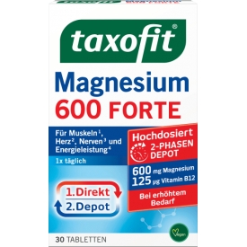 taxofit Magnesium 600 Forte Depot Tabletten 30St taxofit Magnesium 600 Forte Depot Tabletten 30St
