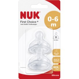 Nuk Trinksauger First Choice Silikon 0-6 Monate Lochgröße M (Milch) Nuk Trinksauger First Choice Silikon 0-6 Monate Lochgröße M (Milch)
