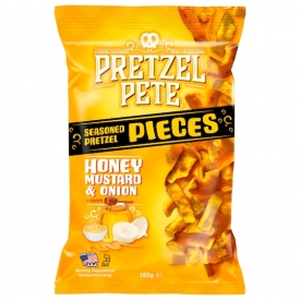 Pretzel Pete Honey Mustard Onion Pretzel Pieces Pretzel Pete Honey Mustard Onion Pretzel Pieces