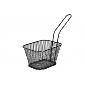 Gusta Servier-Frittierkorb eckig 10,5x8,5cm schwarz Gusta Servier-Frittierkorb eckig 10,5x8,5cm schwarz