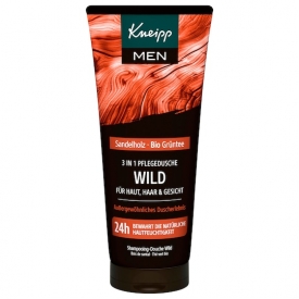 Kneipp MEN 3in1 Pflegedusche Wild Männerpflege mit Naturkompetenz, Duft mit markant-holziger Note, enthält ätherische Öle und Extrakte aus Sandelholz Kneipp MEN 3in1 Pflegedusche Wild Männerpflege mit Naturkompetenz, Duft mit markant-holziger Note, enthält ätherische Öle und Extrakte aus Sandelholz