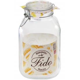 Dosen-zentrale Drahtbügelglas Fido quadratisch 2130 ml mit Ring ø 90mm Dosen-zentrale Drahtbügelglas Fido quadratisch 2130 ml mit Ring ø 90mm