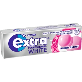 Wrigleys EXTRA Kaugummi, Extra Professional White, Bubblemint, zuckerfrei Wrigleys EXTRA Kaugummi, Extra Professional White, Bubblemint, zuckerfrei