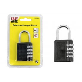 Easy Work EW Zahlenvorhangschloss, 4 stellig