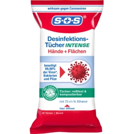 SOS Desinfektionstücher Intense SOS Desinfektionstücher Intense