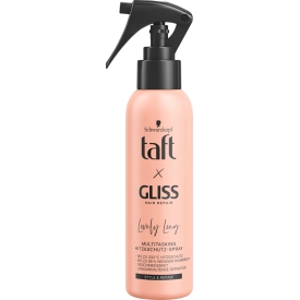 Schwarzkopf Hitzeschutzspray taft x Gliss Lovely Long