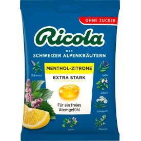 Ricola Menthol Zitrone extra stark, zuckerfrei Ricola Menthol Zitrone extra stark, zuckerfrei