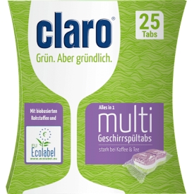 Claro Spülmaschinen-Tabs Multi, 25 St Claro Spülmaschinen-Tabs Multi, 25 St