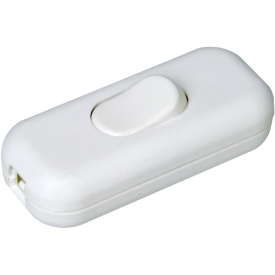 Kopp Schnurschalter 1-polig mit Wippe 250Volt weiß