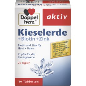 Doppelherz Kieselerde + Biotin + Zink Tabletten 40 St. Doppelherz Kieselerde + Biotin + Zink Tabletten 40 St.