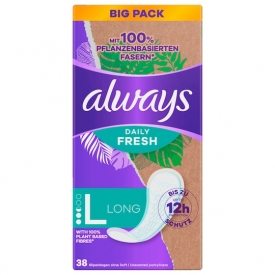 Always Slipeinlagen Daily Fresh Pflanzenbasiert, Long BigPack Always Slipeinlagen Daily Fresh Pflanzenbasiert, Long BigPack