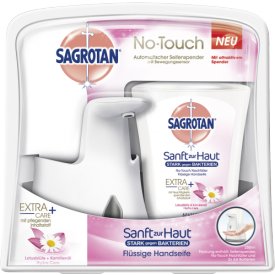 Sagrotan No Touch Gerät+Nachfüller Extra Pfl. Lotusblüte