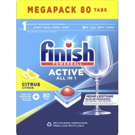 Finish Powerball All in 1 Citrus Spülmaschinentabs 80T Finish Powerball All in 1 Citrus Spülmaschinentabs 80T