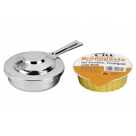 Till-zündfix Pastenbrenner verchromt silber 1 Dose Brennpaste Till-zündfix Pastenbrenner verchromt silber 1 Dose Brennpaste