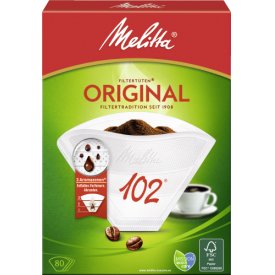 Melitta Filtertüten Weiss 102/80 Melitta Filtertüten Weiss 102/80
