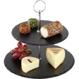 Aps Etagere 2Etagen Schiefer 24cm