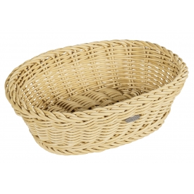 Saleen Brotkorb oval Kunststoff 25,5x19x7cm beige Saleen Brotkorb oval Kunststoff 25,5x19x7cm beige