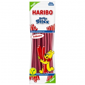 Haribo Balla Stixx Erdbeere Fruchtgummi - Vegane Gummibärchen Haribo Balla Stixx Erdbeere Fruchtgummi - Vegane Gummibärchen