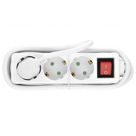 Heitech Tischsteckdose mit Schalter 3fach weiß Heitech Tischsteckdose mit Schalter 3fach weiß