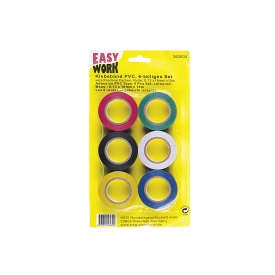 Easy Work EW Klebeband PVC, 6-teiliges Set, 0,13 x 18 mm x 10 m Easy Work EW Klebeband PVC, 6-teiliges Set, 0,13 x 18 mm x 10 m