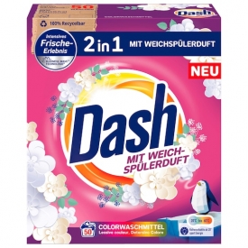 Dash 2 in 1 Colorwaschmittel mit Weichspülerduft Dash 2 in 1 Colorwaschmittel mit Weichspülerduft