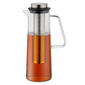 WEIS Glaskaraffe 1l mit Edelstahlfilter WEIS Glaskaraffe 1l mit Edelstahlfilter