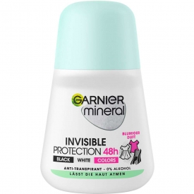 Garnier Deo Roll-On Mineral Invisible Black & White & Colors blumiger Duft Garnier Deo Roll-On Mineral Invisible Black & White & Colors blumiger Duft