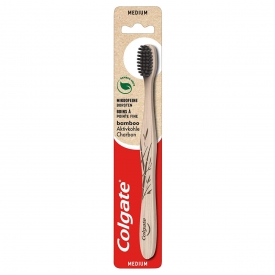 Colgate Bambus-Zahnbürste mit Aktivkohle mittel Colgate Bambus-Zahnbürste mit Aktivkohle mittel