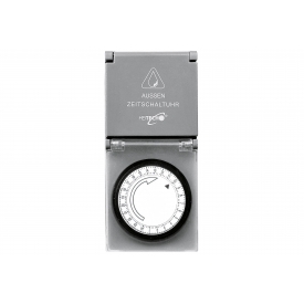 Heitech Zeitschaltuhr Außen mit Klappdeckel mechanisch Heitech Zeitschaltuhr Außen mit Klappdeckel mechanisch