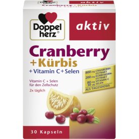 Doppelherz Cranberry + Kürbis + Vitamin C + Selen Kapseln Doppelherz Cranberry + Kürbis + Vitamin C + Selen Kapseln