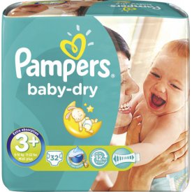 Pampers Baby Dry Gr. 3 Midi Plus 5-10 kg