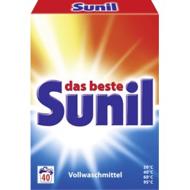 Sunil Vollwaschmittel Pulver 2,72kg Sunil Vollwaschmittel Pulver 2,72kg