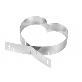 Westmark Herzbackform variabel verstellbar von 14,5-26,5cm H5cm