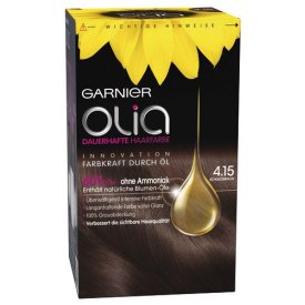 Garnier Dauerhafte Haarfarbe Olia Schokobraun 4.15 Garnier Dauerhafte Haarfarbe Olia Schokobraun 4.15