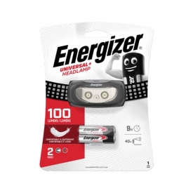 Energizer LED Kopflampe mit 100 lm, schwarz-silber, 2x AAA (Micro) Energizer LED Kopflampe mit 100 lm, schwarz-silber, 2x AAA (Micro)