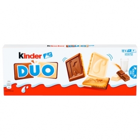 Kinder Duo Milch- und weiße Schokolade überzogene Kekse Kinder Duo Milch- und weiße Schokolade überzogene Kekse