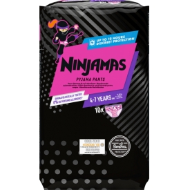 Ninjamas Pyjama-Pants für Mädchen 4-7 Jahre